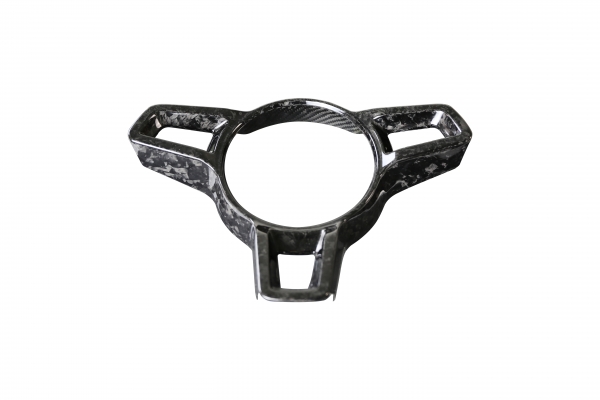 Porsche 718 Boxster Steering Wheel Cover-forged carbon black